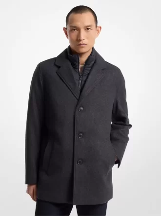 2in1ウールブレンドコート