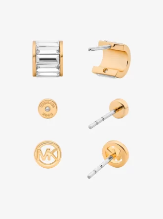 キュービックジルコニアスタッドピアス3点セットギフトセット