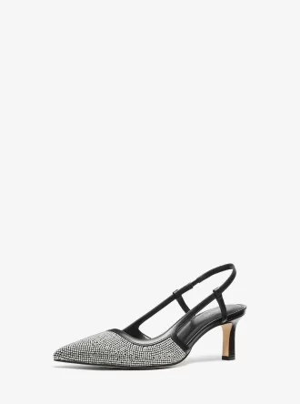 Alora エンベリッシュド スリングバック パンプス