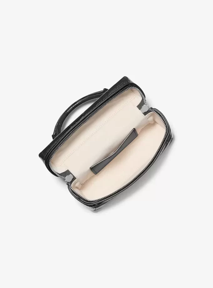 Jana エクストラスモール クロコダイル型押しレザー クロスボディバッグ