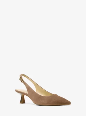 アマリ スエード スリングバック パンプス