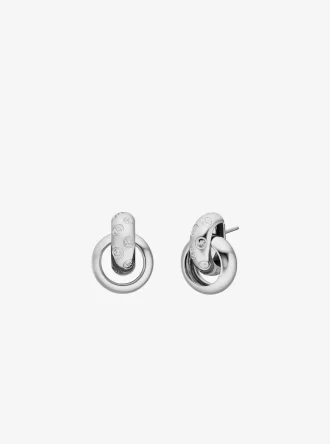 ロゴ刻印入りチャンキースタッドピアス