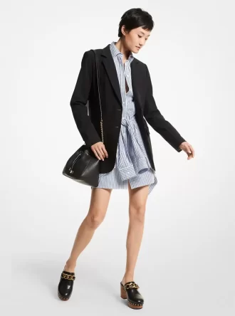ストレッチウール ボーイフレンドブレザー