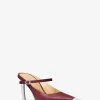 カシアレザーハイミュールパンプス