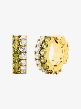 カラーストーン ハギー イヤリング