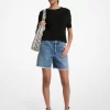 ボーイフレンドデニムショートパンツ