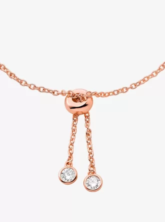 貴金属メッキスターリングシルバーベゼルスライダーブレスレット