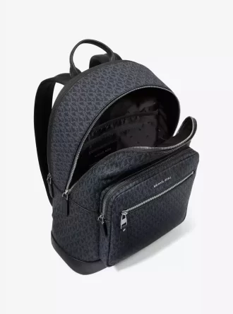コルビー ミディアム ロゴエンボス加工 バーニッシュドレザー バックパック