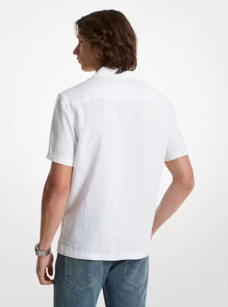 リラックスフィットリネンキャンプシャツ