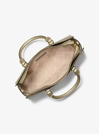 アーデン メタリック トップジップ サッチェル