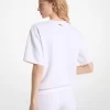 ロゴジャカードニット半袖スウェットシャツ