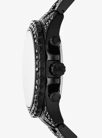 オーバーサイズ エベレスト パヴェ ブラックトーン ウォッチ