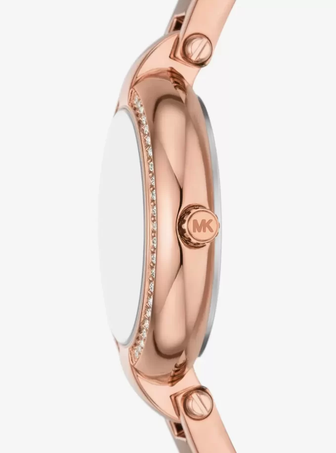 ミニ ラニー ローズゴールドトーン バングルウォッチ