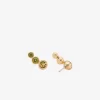 ベゼルキュービックジルコニアクローラーイヤリング