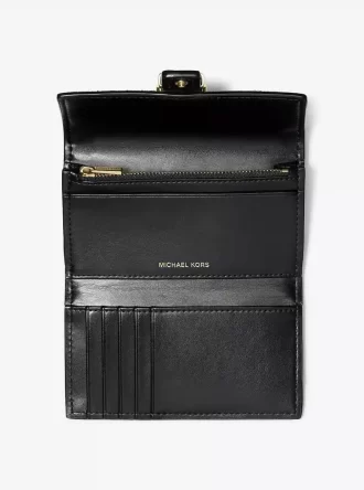 ノリータ ミディアム シグネチャー ロゴ 三つ折り財布
