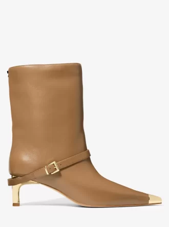 カシア レザー バックルブーツ