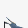 カシア デニム スリングバック パンプス