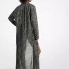 花柄コットンローンシャツドレス 花柄コットンローンシャツドレス