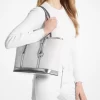 ジェットセット トラベル スモール メタリック ロゴ トップジップ トートバッグ