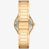 ミニ シ ルビア パヴェ ゴールドトーン ウォッチ＆ブレスレット ギフトセット