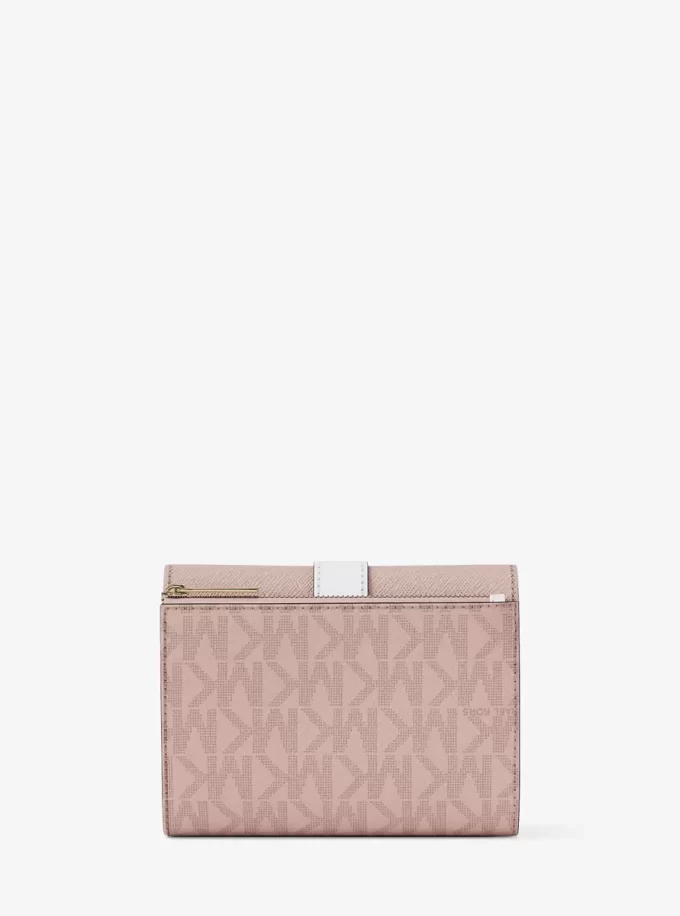 グリニッジ ミディアム シグネチャー ロゴ 三つ折り財布