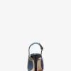 カシア デニム スリングバック パンプス