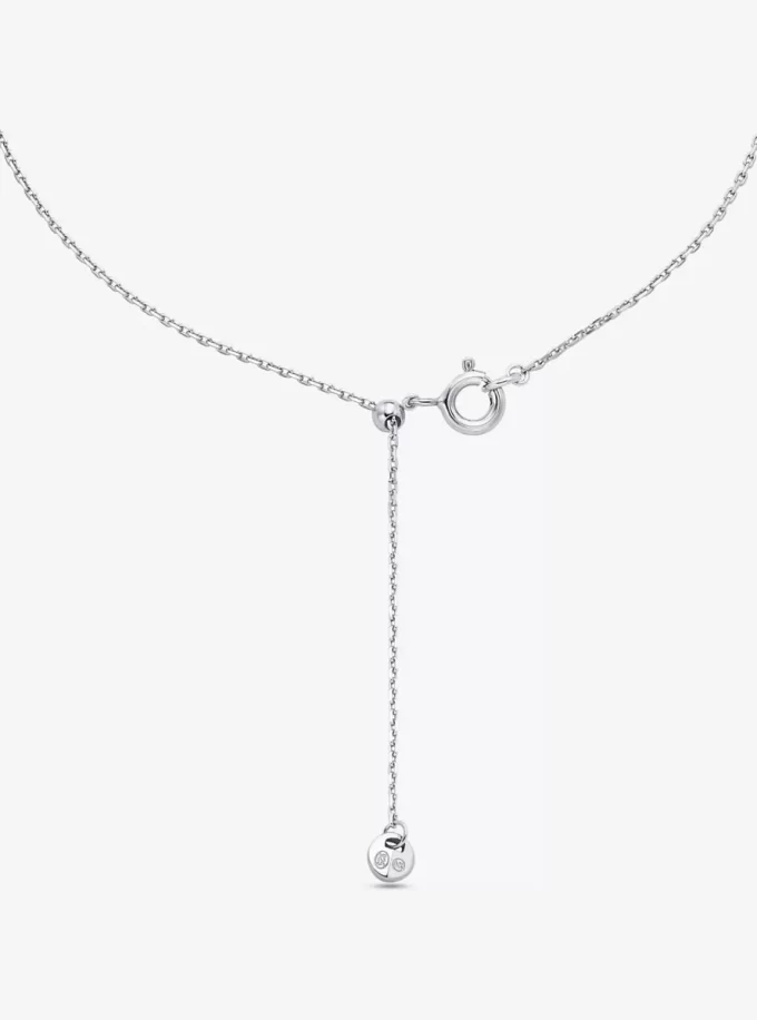 貴金属メッキスターリングシルバーキュービックジルコニアネックレス