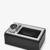特大サイズのレキシントン シルバートーンウォッチとクロコダイル型押しレザーカードケース ギフトセット 特大サイズのレキシントン シルバートーンウォッチとクロコダイル型押しレザーカードケース ギフトセット