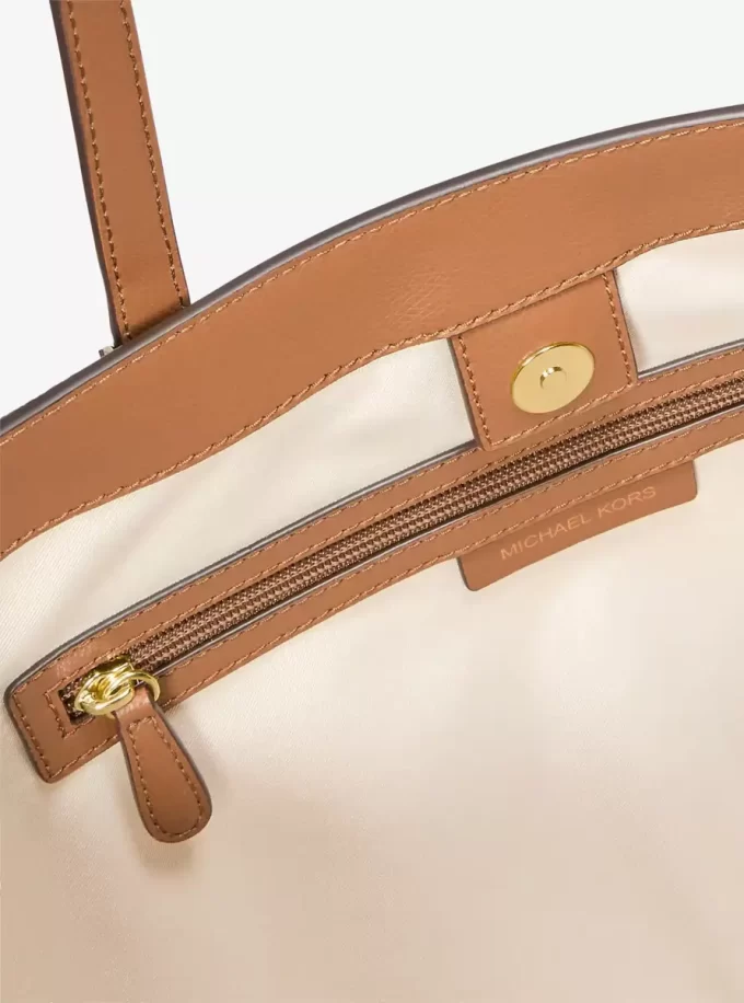 タリン ラージ シグネチャー ロゴ&レザー トートバッグ タリン ラージ シグネチャー ロゴ&レザー トートバッグ