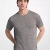 リネンとコットンのTシャツ