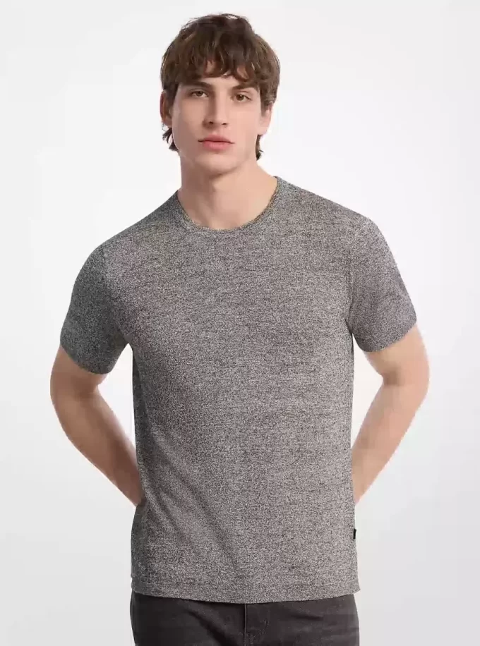 リネンとコットンのTシャツ