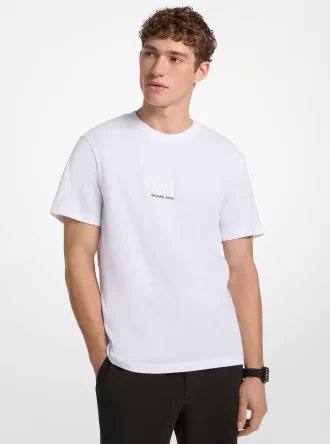 グラフィックロゴエンボスコットンTシャツ