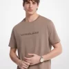 ロゴエンボスコットンジャージーTシャツ