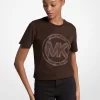 スタッズロゴチャームオーガニックコットンジャージーTシャツ