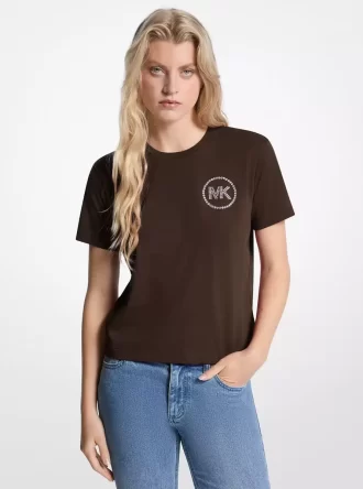 ロゴ入りオーガニックコットンTシャツ