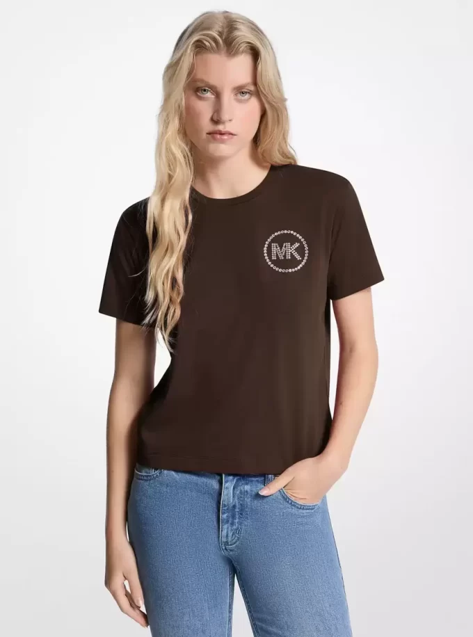 ロゴ入りオーガニックコットンTシャツ