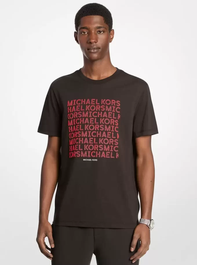 グラフィックロゴコットンTシャツ