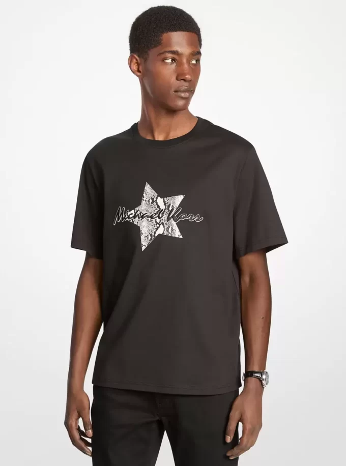 グラフィックコットンTシャツ