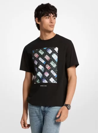 グラフィックロゴコットンTシャツ