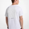 グラフィックロゴエンボスコットンTシャツ