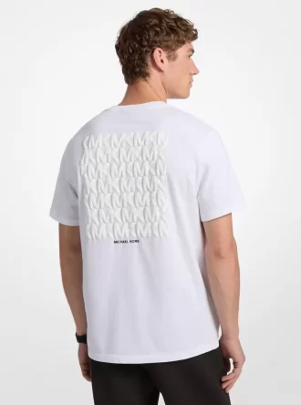 グラフィックロゴエンボスコットンTシャツ