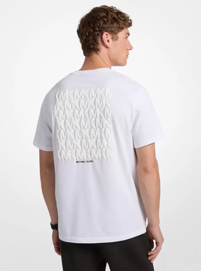 グラフィックロゴエンボスコットンTシャツ