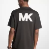 ロゴアップリケコットンTシャツ