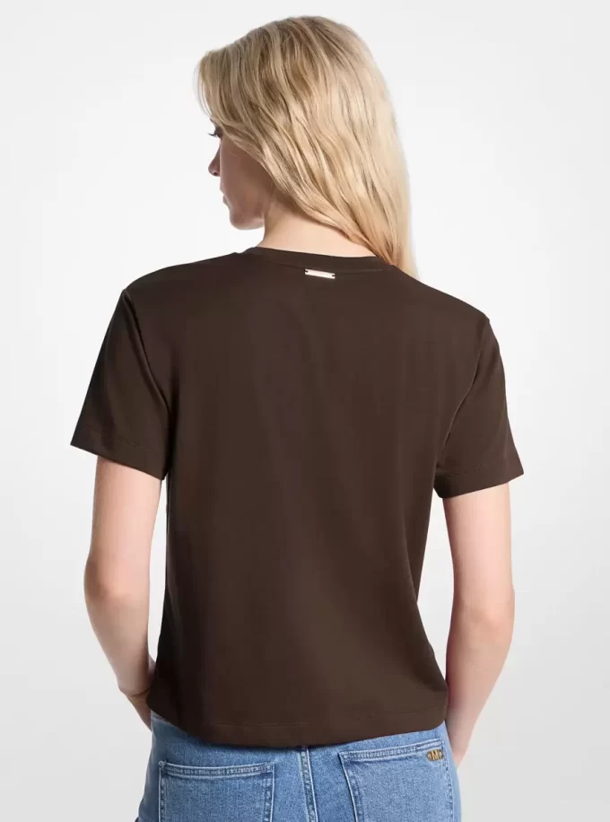 ロゴ入りオーガニックコットンTシャツ