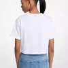 スパンコールグラフィックコットンTシャツ スパンコールグラフィックコットンTシャツ