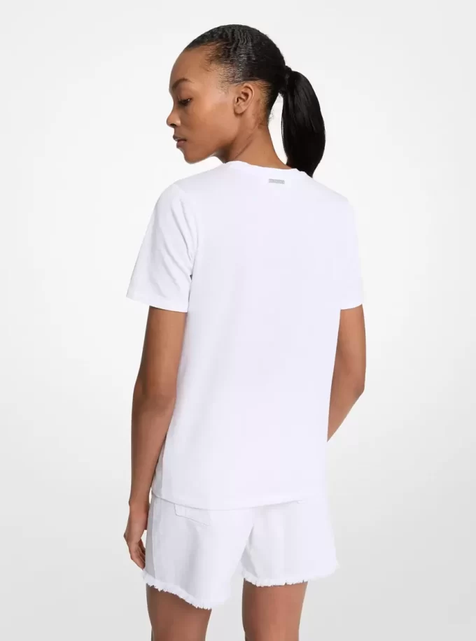 ロゴ入りコットンTシャツ