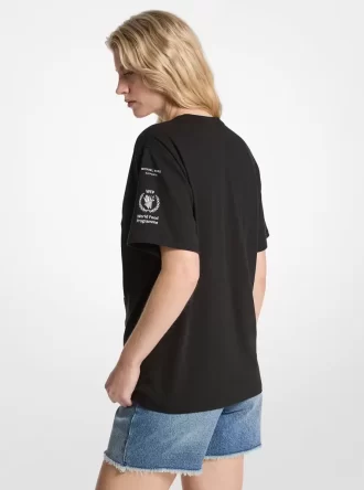 ウォッチ・ハンガー・ストップ コットン＆リネン混紡Tシャツ
