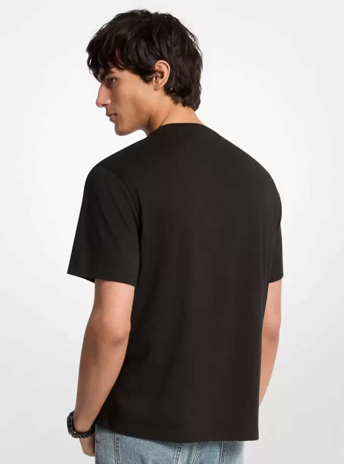 グラフィックロゴコットンTシャツ